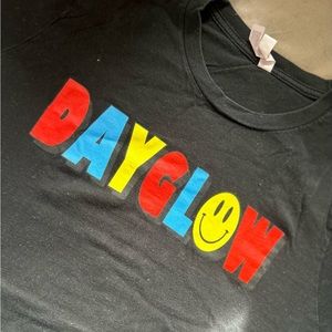 DAYGLOW merch - black t shirt size large